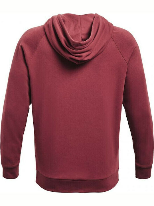 Rival Sweatshirt With Burgundy Hood