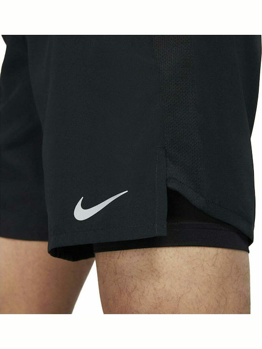Challenger 2in1 Αθλητική Ανδρική Βερμούδα Dri-Fit Μαύρη