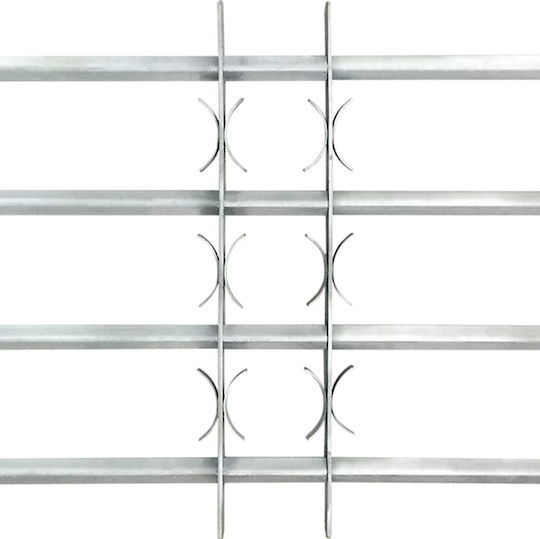 vidaXL Sicherheits-Fenstergitter verstellbar Grills 1000-1500mm 2 Stück 2Stück