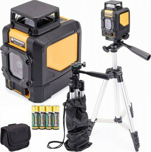 Powermat Liniar Nivelă Laser Fascicul Verde 1.5V cu Domeniu de Lucru 50m