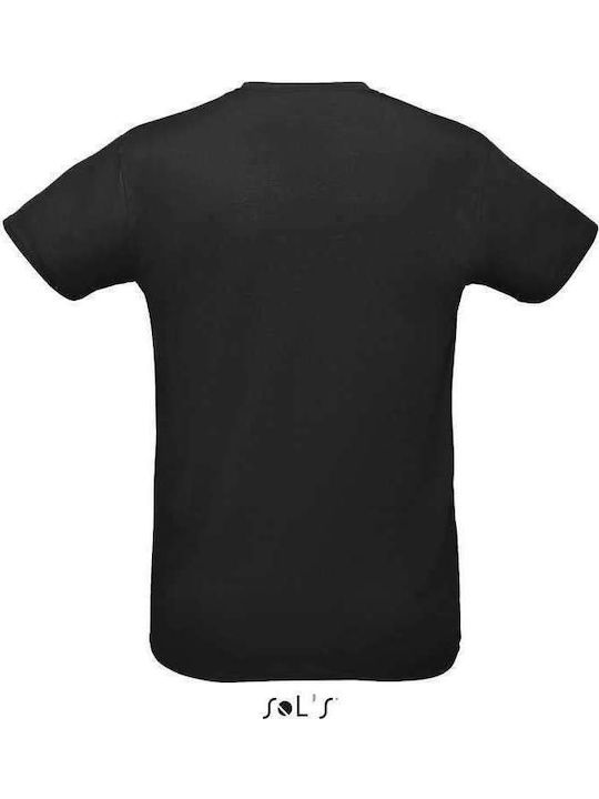 Sol's Sprint Men's Short Sleeve Promotional T-Shirt Black