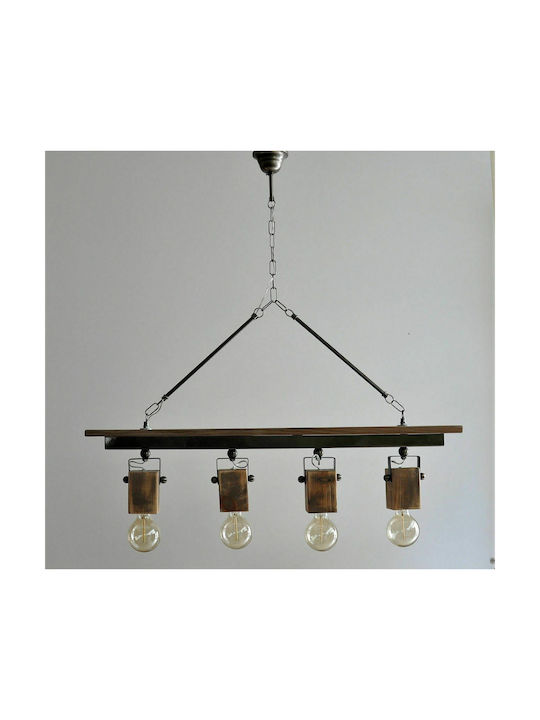 23 Home 248-4 Pendant Chandelier Rail Brown