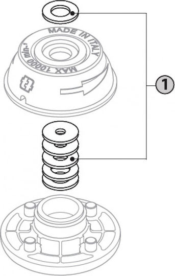 Tecomec Cap De Tăiere Manual Din Aluminiu Pentru Baghetă Cu 4 Ieșiri Universal
