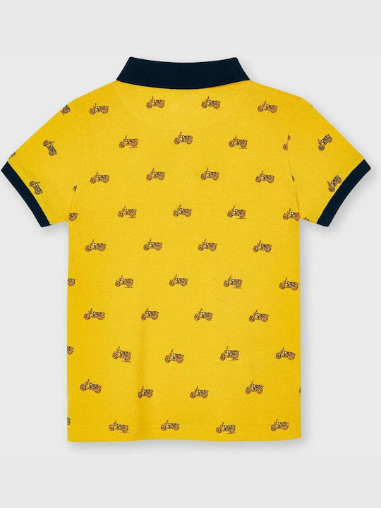 Mayoral Kids Polo Short Sleeve Yellow