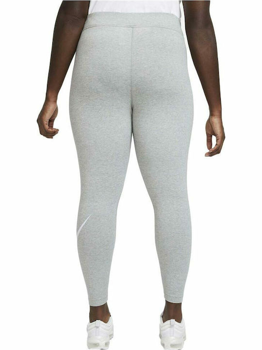 Essential Mid-Rise Swoosh Women's Long Training Legging Gray