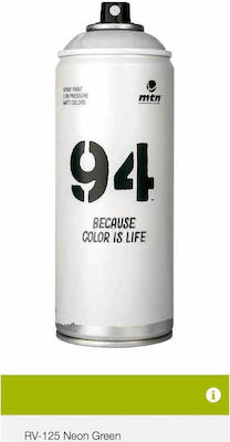 Montana Colors Σπρέι Βαφής 94 με Ματ Εφέ Neon Green RV-125 400ml