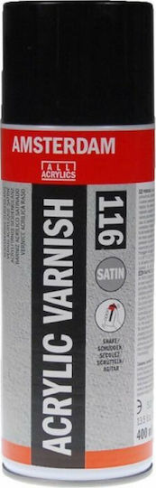 Royal Talens Spray Poloneză Amsterdam Acrylic Varnish cu Satin Efect Transparent 116 400ml