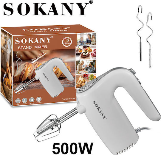 Sokany LH-956 Hand Mixer 500W White