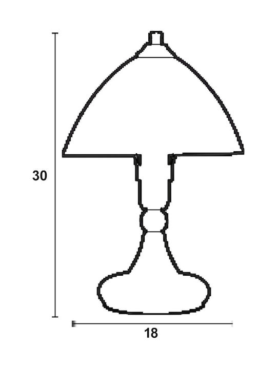 ArkoLight Μεταλλικό Πορτατίφ για Ντουί E14 με Τιρκουάζ Καπέλο και Ασημί Βάση