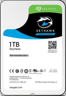 Seagate Skyhawk 1TB HDD Σκληρός Δίσκος 3.5" SATA III 5900rpm με 64MB Cache για Καταγραφικό ST1000VX005
