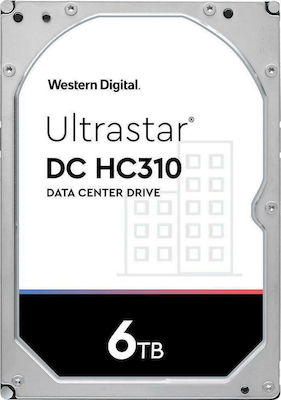 Western Digital DC HC310 6TB HDD Hard Drive 3.5" SAS 3.0 7200rpm with 256MB Cache for Server