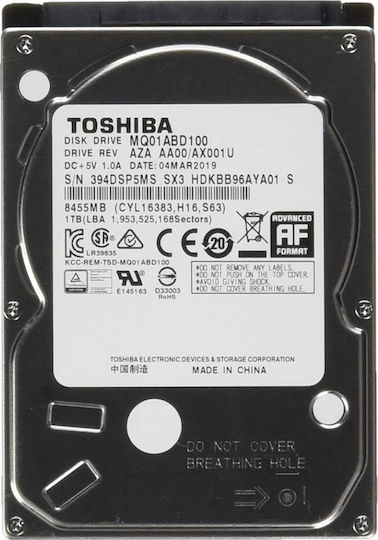 Toshiba MQ04 1TB HDD Hard Disk 2.5