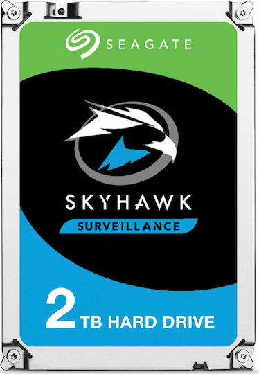 Seagate Skyhawk 2TB HDD Hard Drive 3.5" SATA III 7200rpm with 64MB Cache for Recorder ST2000VX008
