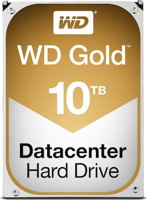 Western Digital Gold 10TB HDD Hard Drive 3.5" SATA III 7200rpm with 256MB Cache for Server WD101KRYZ