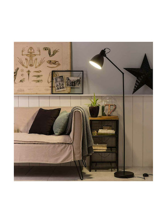 Eglo Priddy Vintage Floor Lamp H137xW23cm. with Socket for Bulb E27 Black