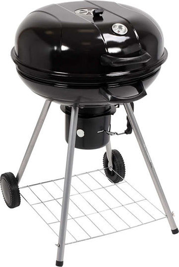Lund Inox Grătar cu Cărbuni Cazan cu Capac și Termometru 54cmx54cm