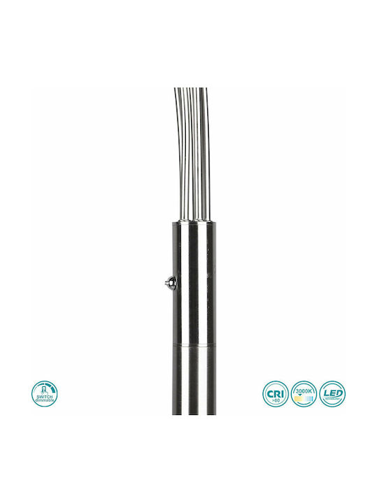 Trio Lighting Reed LED Подова Лампа В195.5xД30.5см. 350лм Сребрист