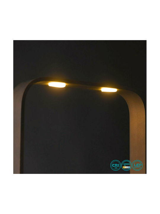 Fan Europe Moka PTC LED Φωτιστικό Δαπέδου Υ114xΜ22εκ. με Θερμό Λευκό Φως 1120lm Μαύρο