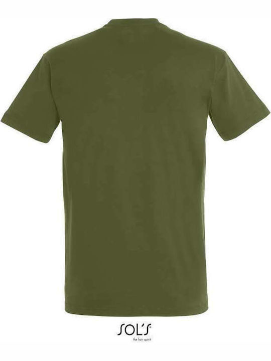 Sol's Imperial Ανδρικό Διαφημιστικό T-shirt Κοντομάνικο Dark Khaki