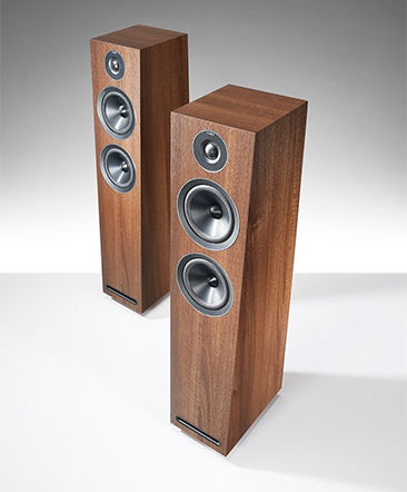 Acoustic Energy 103 Paar Hi-Fi Lautsprecher Boden 175W 2 Anzahl von Fahrern B18.5xT28xH85cm. Walnuss