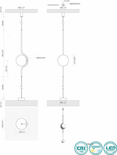 Faro Barcelona Le Vita LED Stehleuchte H58xB14cm. mit Warmweißem Licht 570lm Schwarz