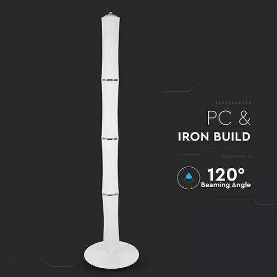 V-TAC LED Floor Lamp Y179xM12.5cm with Warm White Light 4300lm White
