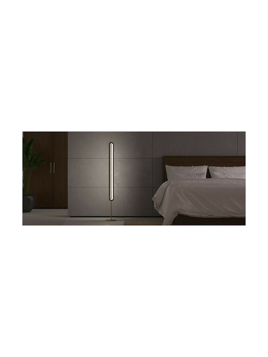 Allocacoc LightPillar Standing LED Floor Lamp H131xW20cm. with Warm White Light Gray 11356GY/LTPRMT