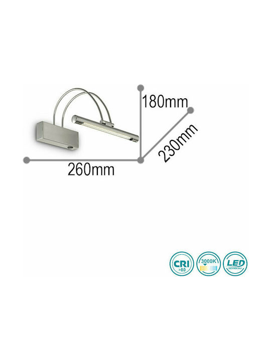 Ideal Lux Bow Ap36 Φωτιστικό Πίνακα LED Ασημί 26x23x18εκ. Ideal Lux Bow Ap36 Φωτιστικό Πίνακα LED Ασημί 26x23x18εκ.