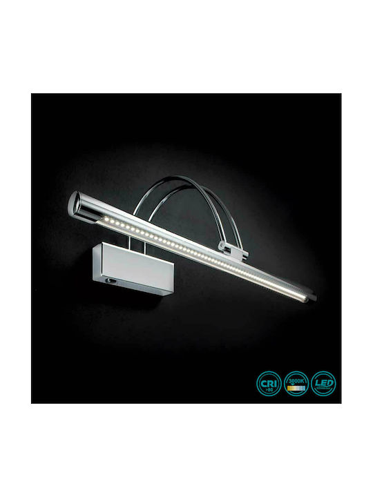 Ideal Lux Bow Ap36 Μοντέρνο Φωτιστικό Πίνακα με Ενσωματωμένο LED και Θερμό Λευκό Φως Ασημί 26x23x18εκ.
