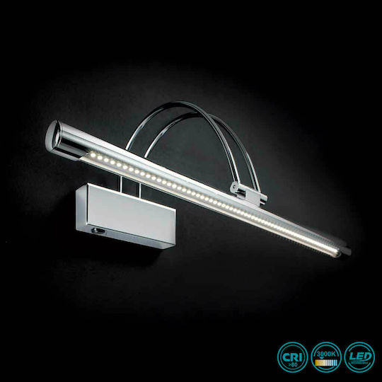 Ideal Lux Bow Ap36 Modern Leuchte Wand mit Integrierter LED und Warmweißes Licht Silber 26x23x18cm