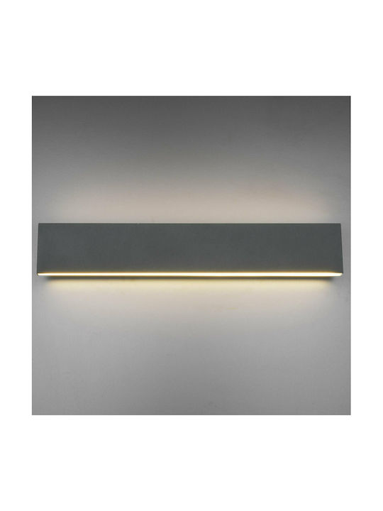 Trio Lighting Concha Modern Lamp Wall with Integrated LED and Warm White Light Black 47x8cm