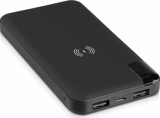 V-TAC VT-3509 Power Bank 8000mAh mit 2 USB-A Anschlüssen Schwarz