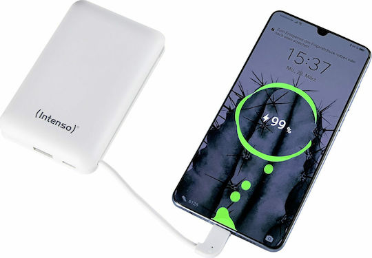 Intenso XC10000 Power Bank 10000mAh с USB-A порт и USB-C порт Бял