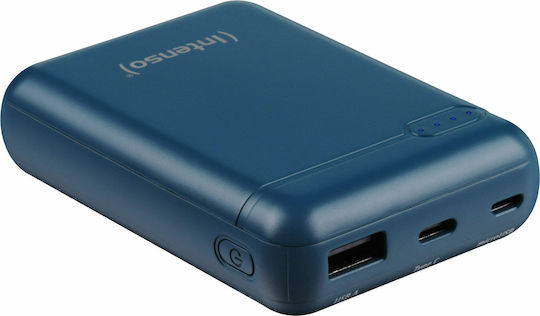 Intenso XS Power Bank 10000mAh με Θύρα USB-A και Θύρα USB-C Petrol