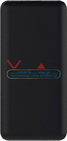 V-TAC VT-3502 Power Bank 20000mAh с 2 USB-A порта Черен