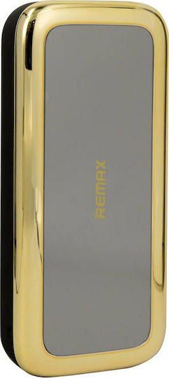 Remax RPP-35 Power Bank 5500mAh mit USB-A Anschluss Mirror Gold