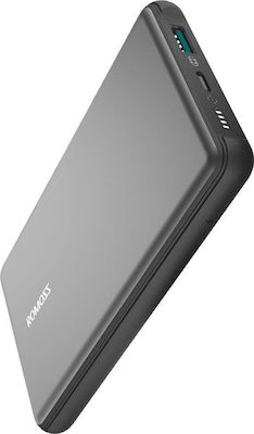 Romoss MT Pro Power Bank 10000mAh 18W με Θύρα USB-A και Θύρα USB-C Quick Charge 3.0 Γκρι