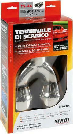 Lampa Exhaust Muffler TS-46 Universal Double F32-50