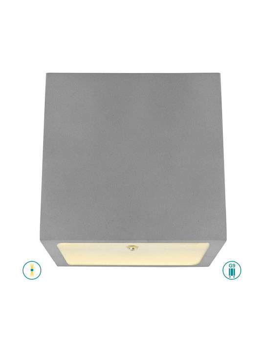 Globo Lighting Timo Modern Lamp Wall with Socket G9 Gray