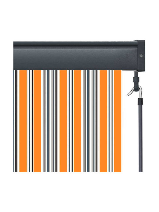vidaXL Garden Sideway Sunshade Roller Yellow 1x2.5cm