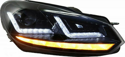 Osram Μπροστινά Φανάρια LED Xenon με Φώτα Ημέρας DRL Volkswagen Golf 6 2008-2012