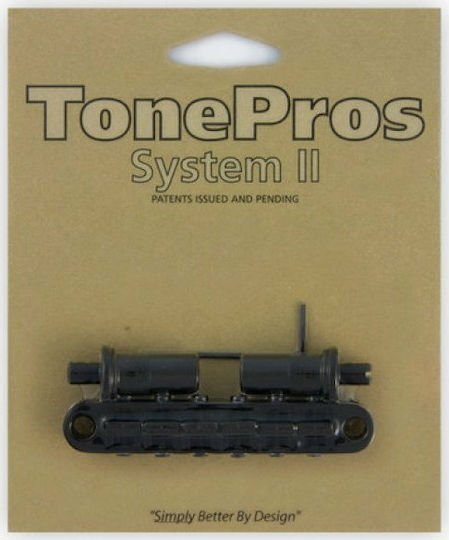 TonePros Bridge Tuneomatic Гърди в Черен цвят Черно
