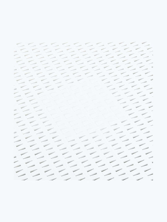 Auxiliary Outdoor Free Standing Plastic Table White 54x54x36.5cm