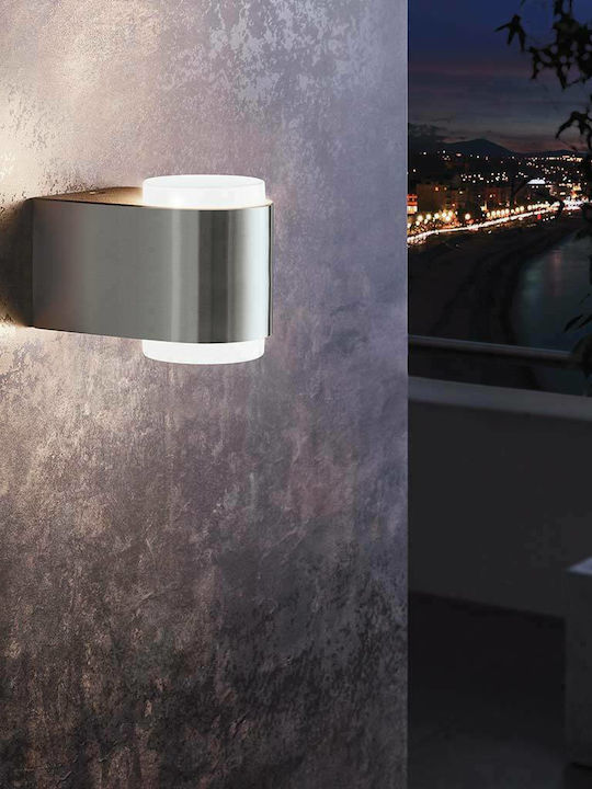 Eglo Briones Wall-Mounted Outdoor Ceiling Light LED IP44 3W with Warm White Light Double Beam 8.5x9.5εκ.