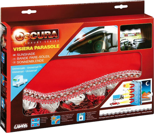 Lampa Windshield Curtain Oscura Red 230x20cm 1 piece