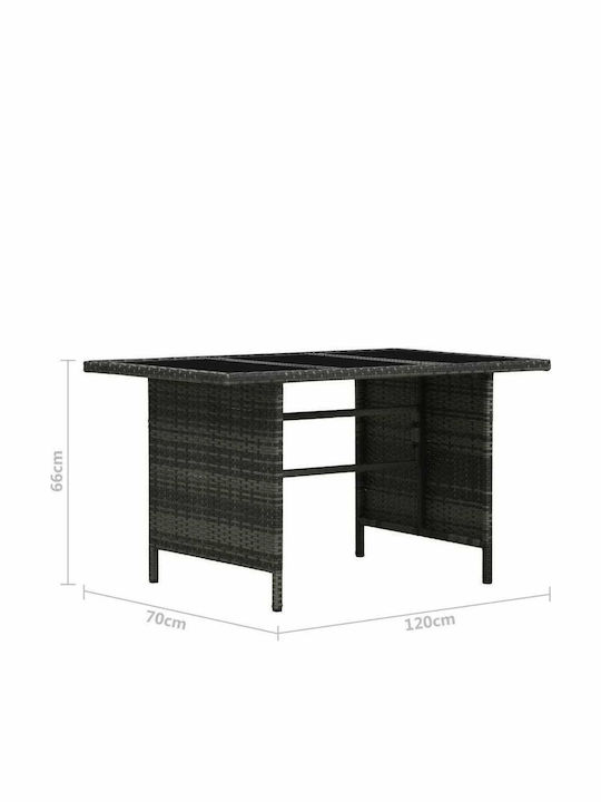 Garden & Outdoor Furniture Sets Living Room Set Pieces Gray with Pillows