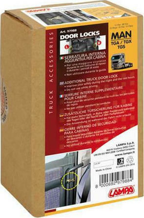 Lampa LKW-Zusatzschloss Innentüren 2 Stück für MAN:TGA/TGX/TGS