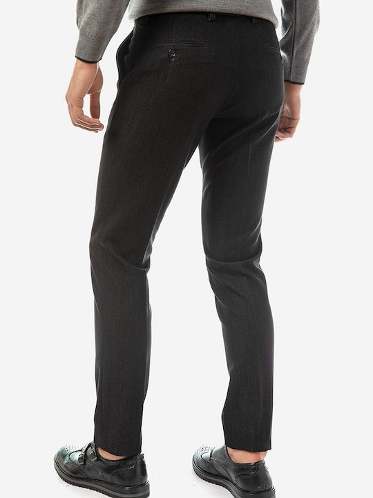 Trousers Chino Elastic in Slim Fit Gray