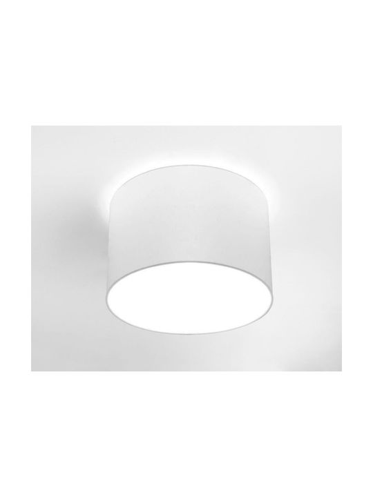 Nowodvorski Cameron Modern Fabric Ceiling Light with Socket E27 White