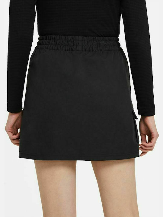 Nike Swoosh Ψηλόμεση Mini Φούστα σε Μαύρο χρώμα